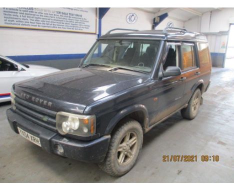 Make &amp; Model: Land Rover Discovery TD5 SDate of Reg: YX04 XRHColour: Bluecc: 2495MoT: 28-07-2021Fuel Type: DIESELMileage: