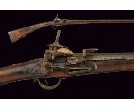 dating: Second half of the 18th Century provenance: Italy, Long, smooth, two-stage, 19 mm cal. barrel; octagonal in the first
