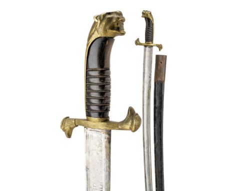 dating: second quarter of the 19th Century provenance: Kingdom of the Two Sicilies, Curved blade with fuller and groove, feat