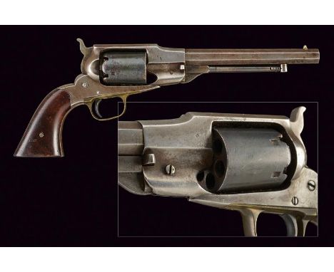 dating: third quarter of the 19th Century provenance: USA, Octagonal, rifled, cal. 36 barrel; white metal, cusp-shaped fore-s