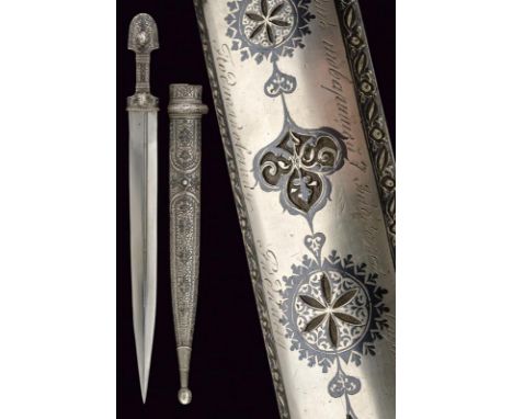 dating: last quarter of the 14th Century provenance: Caucasia, Grip completely plated with silver foil richly engraved and ni