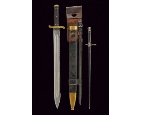 dating: circa 1900 provenance: Swiss, Wide, straight, single-edged blade with saw-back and central groove, tang marked with c