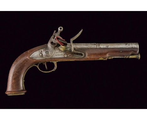 dating: first quarter of the 19th Century provenance: Naples, Smooth, two-stage, 18 mm cal. barrel; flintlock signed 'm.ra R.