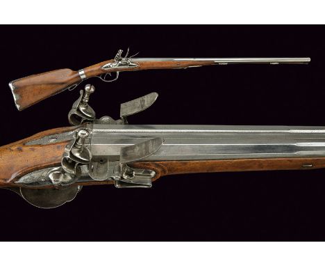 dating: 18th Century provenance: France, Smooth, juxtaposed, three-stage, 15 mm cal. barrels, octagonal at the first part, th