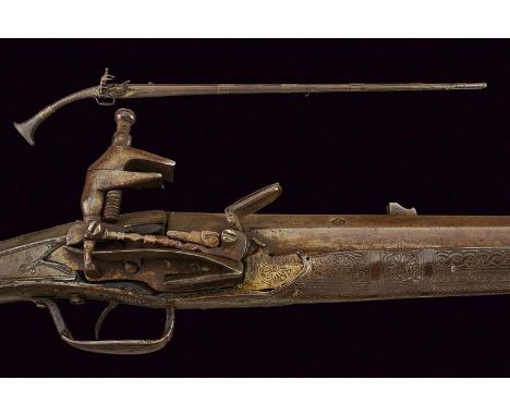 dating: 19th Century provenance: Greece, Smooth, two-stage, octagonal and round, 16 mm cal. barrel, with stamp deeply marked 