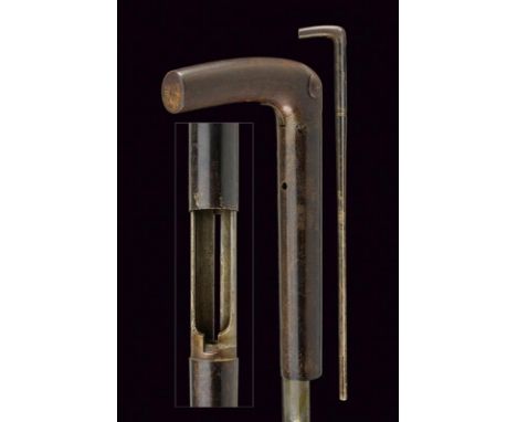 dating: Third quarter of the 19th Century provenance: Europe, Iron, smooth, 15 mm cal. barrel. Mechanism with rolling and sli