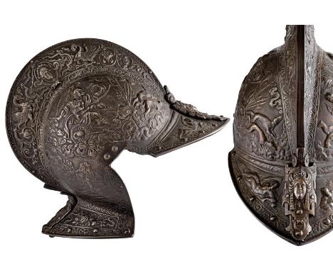 dating: 19th Century provenance: Europe, With heavy, cast iron structure, in two halves. Provided with comb of an average hei
