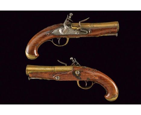 dating: early 19th Century provenance: France, Smooth, two-stage, bronze barrels, octagonal at the first part, then round wit