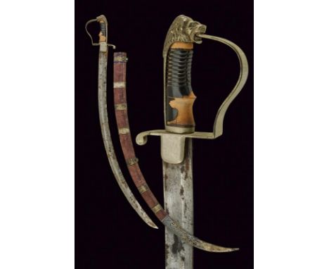 dating: Late 19th Century provenance: Ethiopia, Big and strong, curved, single-and false-edged blade, with fuller; white meta