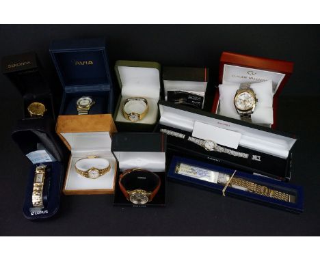 Collection of watches, to include Kronen &amp; Soehne automatic, Aviatime, Rotary, Warwick Watch Co. etc 