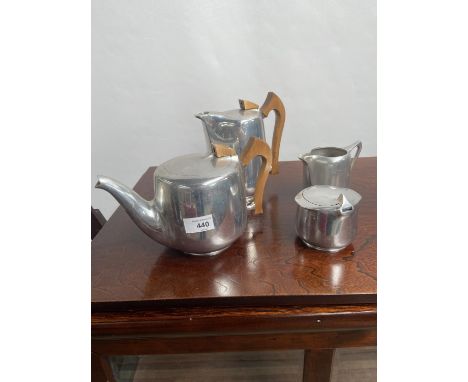 A four piece Picquot tea/coffee service 