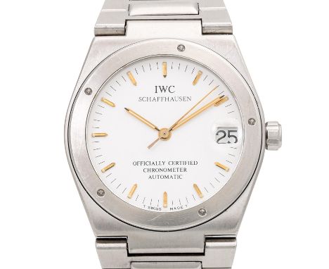 IWC Ingenieur Chronometer, Ref 3521. Armbanduhr Edelstahl. Automatik-Uhrwerk. Weißes Ziffernblatt. Guter, gebrauchter Zustand