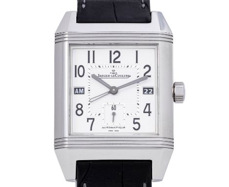 JAEGER LECOULTRE Reverso Squadra Hometime Herren Armbanduhr. Ref. 7008420. Erstkauf April 2009 in Ludwigsburg. Edelstahl mit 