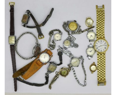 Wristwatches including Rotary, Bulova and Tissot, etc.