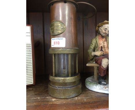 HETTON COAL AND COLLIERY MINERS LAMP
