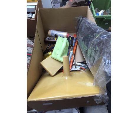 A BOX OF MIXED TOOLS