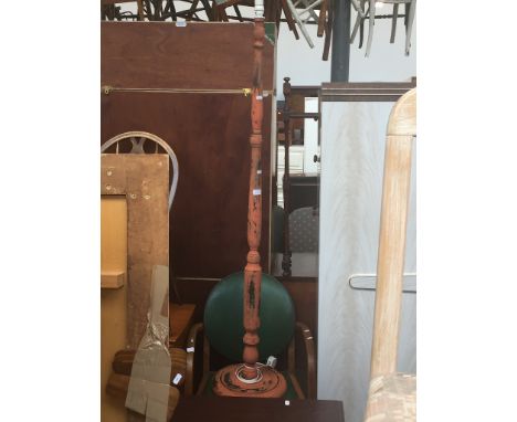 A PAINTED STANDARD LAMP