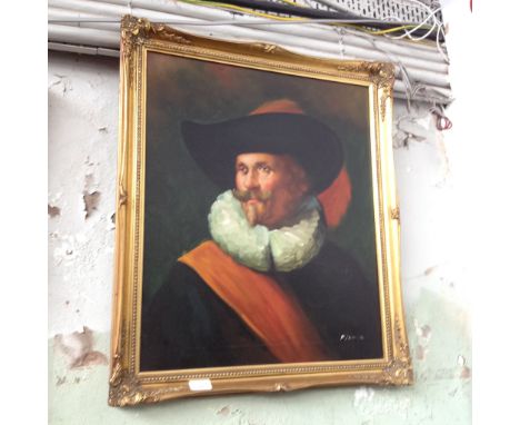 PORTRAIT OF A CAVALIER OIL PAINTING