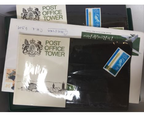 BOX OF FIRST DAY COVERS AND COINS    C