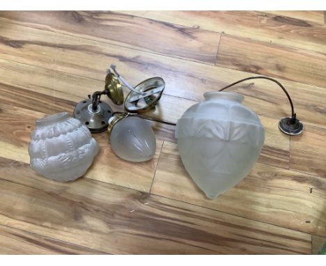   Three light fittings