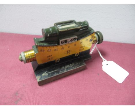 A WWI A.Kershaw and Son Ltd Mark III Clinometer Sight, for Vickers 303 machine gun MKI, No 1104 dated 1918.