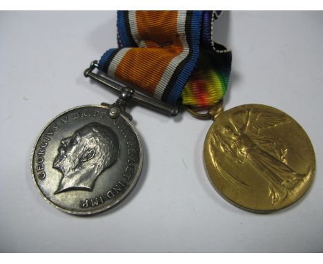 A WWI Medal Duo, comprising War Medal and Victory Medal, to 94202 Pte E. Kerslake , Royal Army Medical Corps.