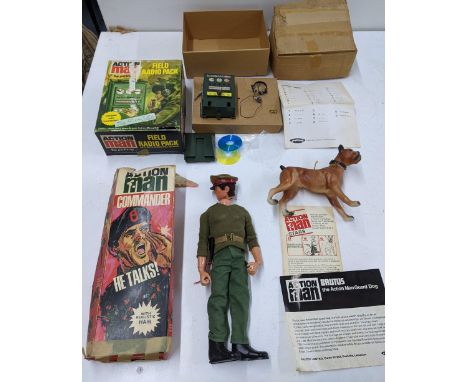 Action Man toys by Palitoy to include Action Man Commander A/F with original box, Action Man Brutus with box and original pap
