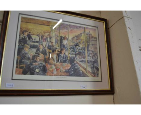 Roy Barratt, Three Minute Hereos, coloured print, framed and glazed