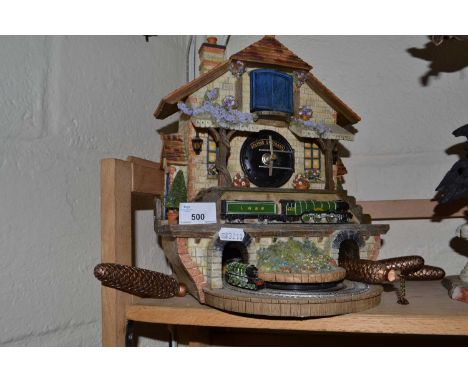 A  Bradford  edition novelty Flying Scotsman cuckoo clock