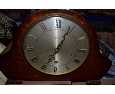 Wooden cased mantel clock