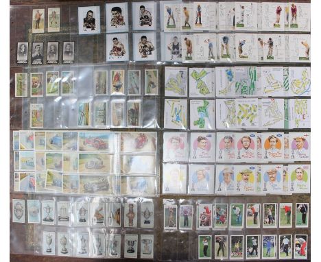 A collection of assorted cigarette cards to include: Cope’s, Golfers, 2: 13. Mr Crawford and 48. A Long Spoon; Cadle’s, Rugby