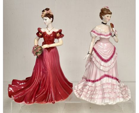 A Limited Edition Royal Worcester lady, First Dance (2034/7500) together with Coalport lady, Jenny (2)&nbsp;