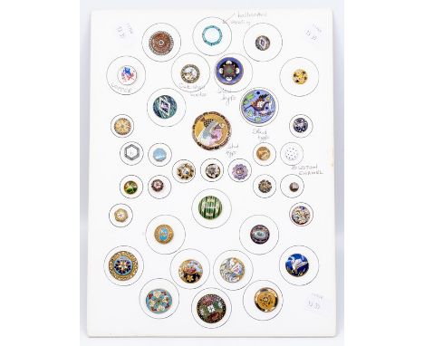 1800s to early 1900s buttons many picture enamels, also include: cut steel border, 1 hallmarked octagonal silver, enamel on c