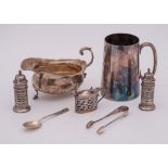 A George V silver sauce boat, maker William Suckling Ltd, Birmingham,
