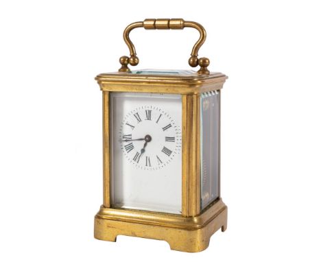 Diette-Hour, Paris, a miniature carriage clock: the eight-day duration, timepiece movement having a platform cylinder escapem