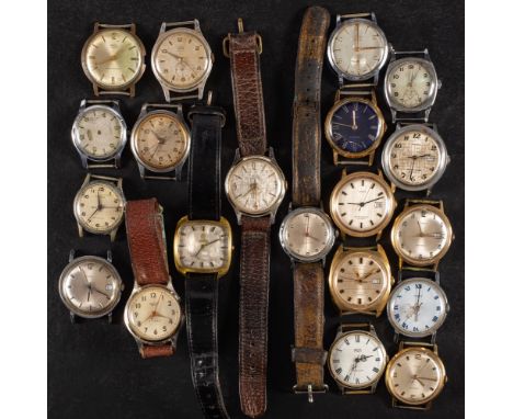A selection of gentlemens wristwatches: to include Timex x9, Smiths x5, Roamer x6. (20)