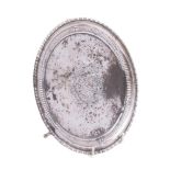 A George V silver salver, maker Barker Brothers, Chester,