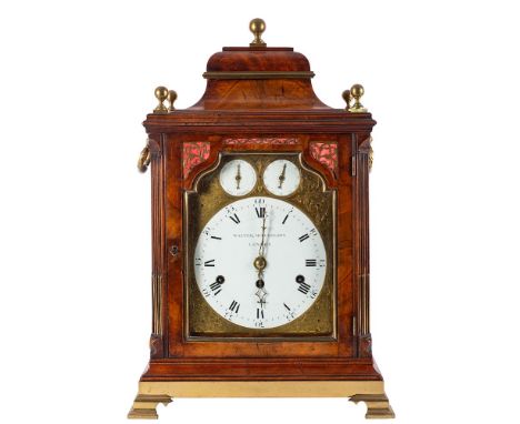 Walter Mitchelson, London, a fine Georgian chiming bracket clock: the eight-day duration, triple-fusee movement having a verg