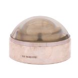 An Elizabeth II silver mounted desk top magnifying glass, maker Practical Silverware, London,