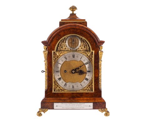 Charles Frodsham, Strand, London, a walnut bracket clock: the eight-day duration, double-fusee movement having an anchor esca