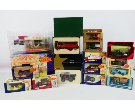 Lledo - Showmans - Diecast - A Limited Edition AR1002 Burrell Showman's Steam Wagon and Cardboard Carousel- Anderton & Rowlan