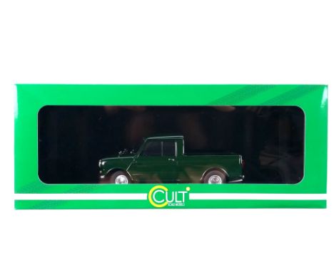 Cult Scale Models - A boxed 1:18 scale Cult Scale Models #CML015-1 Mini 750 Pick-Up. The resin model in green appears to be i