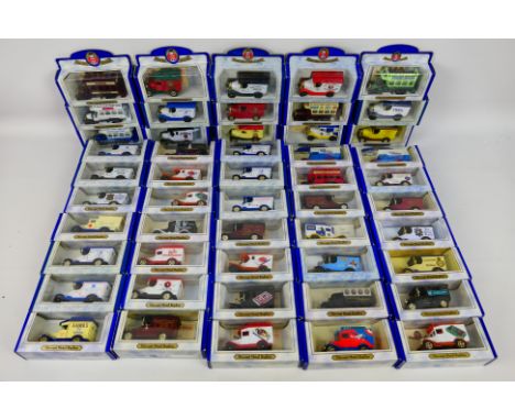 Oxford Diecast - A collection of 50 Oxford Diecast Metal vehicles including Lamb's Navy Rum, Queens Park Rangers Football Clu