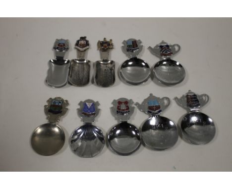 TEN ASSORTED CADDY SPOONS