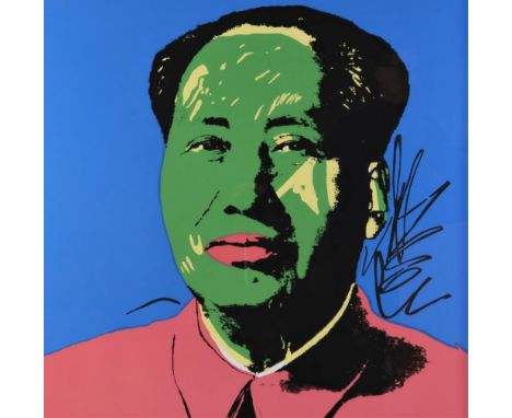   WARHOL, ANDY, naar, Mao Tse Tung, zeefdruk 90 x 90 cm.        Warhol, Andy, after, Mao Tse Tung, screenprint 90 x 90 cm.   