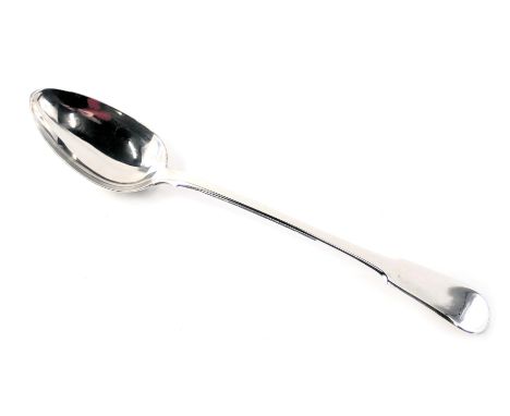 A Victorian silver fiddle pattern serving ladle, maker WF London 1818, 4.22oz. 