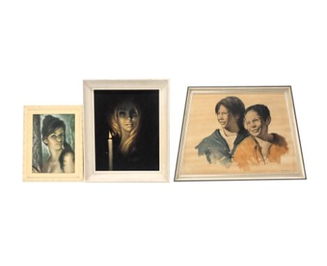 Pearson. Girl by candle light, and other 1960s/70s prints. 