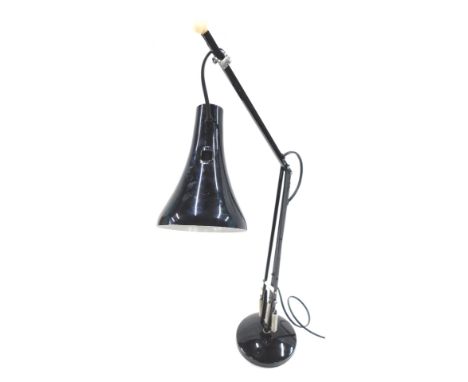 A black enamel painted Anglepoise lamp. (AF)
