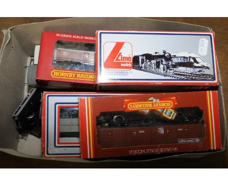 Selection of OO gauge model railway including Lima, Hornby etc. mostly rolling stock and wagons