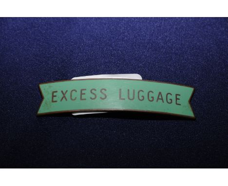 Small enamel Southern Region Excess Luggage cap badge by J. R Gaunt London 